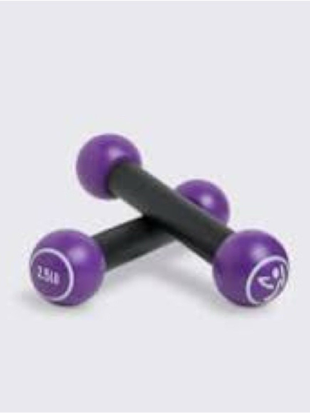 Zumba Fitness Purple 2.5 lb Toning Sticks Preowned